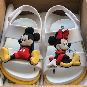 Mini Melissa Mickey & Minnie open sandal